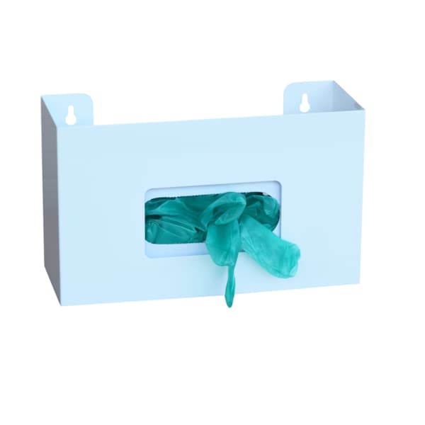 Painted White "Square Cut" Glove Box Holder (Single)